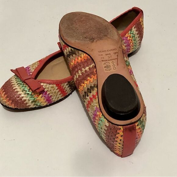 Anzetutto Woven Raffia Ballet Flats (8) - Picture 5 of 5